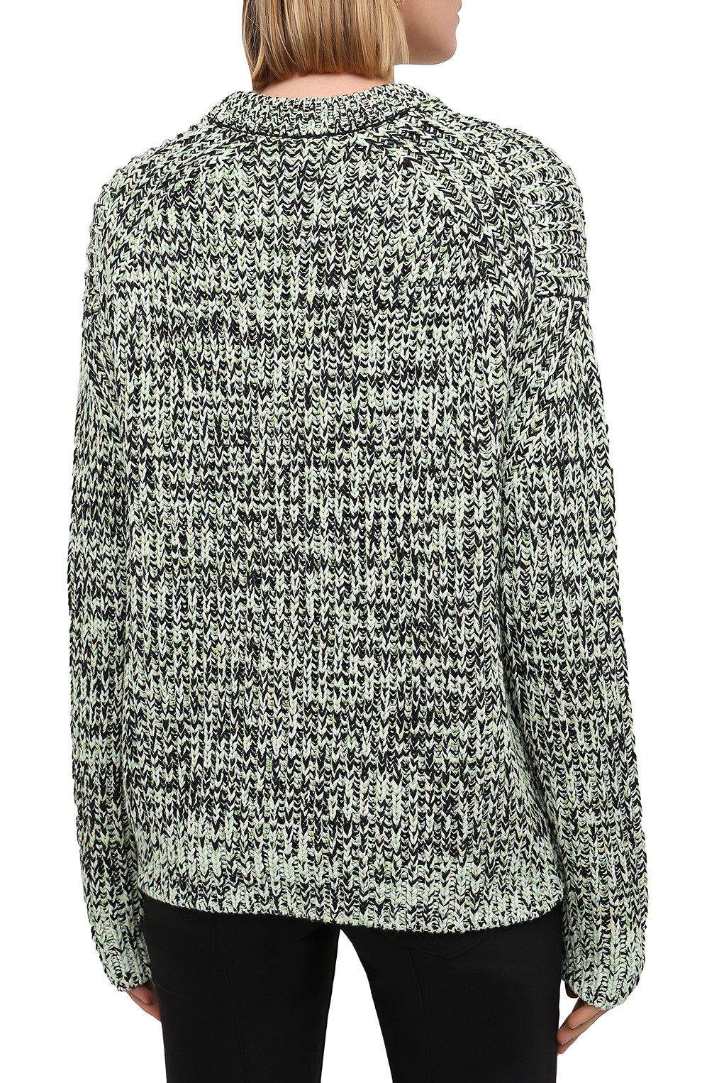 Свитер из хлопка и вискозы PROENZA SCHOULER WHITE LABEL, арт. WL2117566-KC084, фото 4