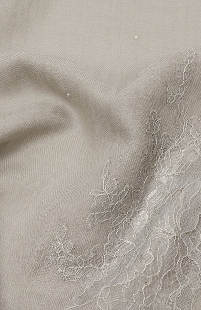 Шаль из шелка и шерсти VINTAGE SHADES серого цвета по цене 20800 руб., арт. 32293, фото 3 Шаль из шелка и шерсти VINTAGE SHADES, арт. 32293, фото 3