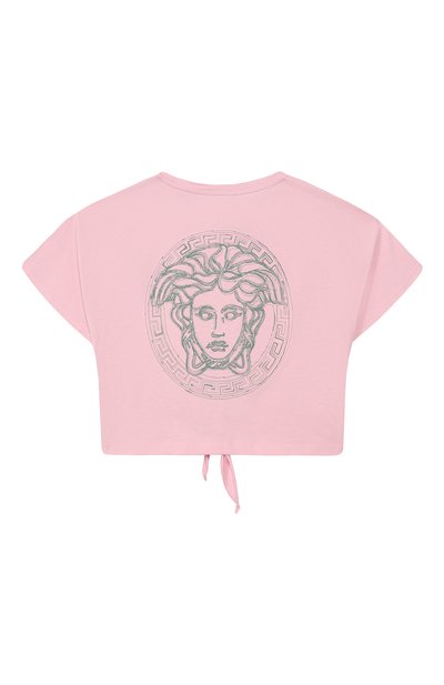 Хлопковая футболка VERSACE, арт. 1018184/1A13083/4A-6A, фото 2