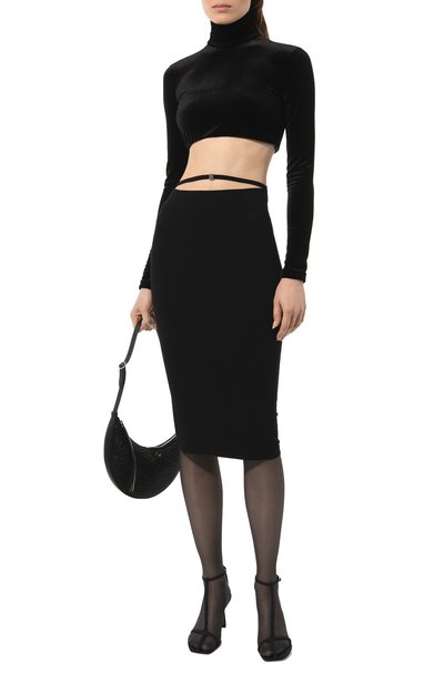 Юбка HUGO черного цвета по цене 16000 руб., арт. 50508638, фото 2 Юбка HUGO, арт. 50508638, фото 2