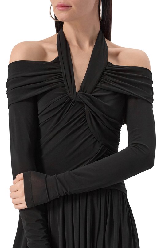 Платье из вискозы Isabel Marant 25PR00731FA/C1K03I Чёрный  25PR00731FA/C1K03I Фото 5