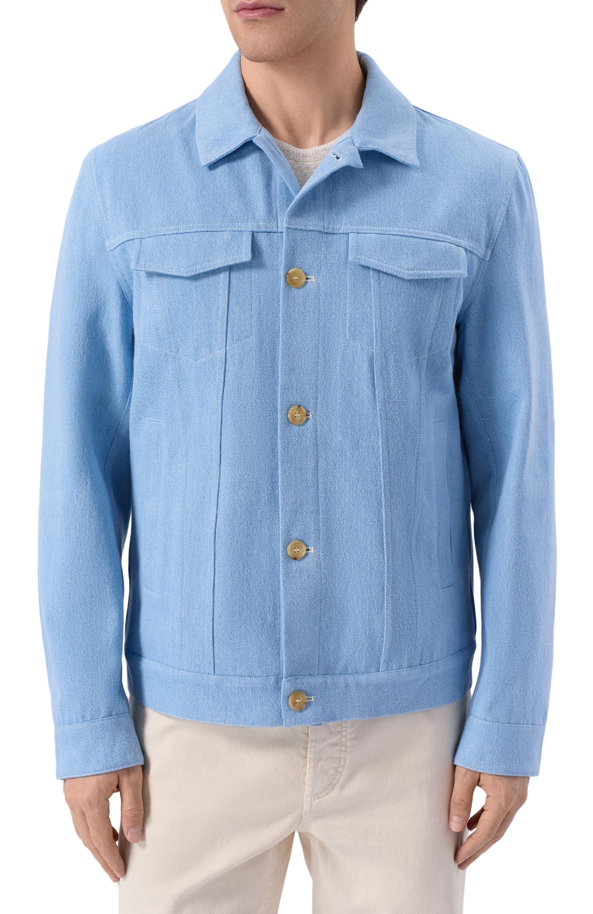 Джинсовая куртка KITON, арт. UW2334V0832H, фото 3