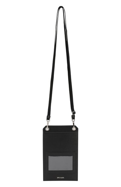 Кожаный чехол на iphone с ремнем PRADA разноцветного цвета по цене 28000 руб., арт. 2ZH067-2B22-F014B, фото 3 Кожаный чехол на iphone с ремнем PRADA, арт. 2ZH067-2B22-F014B, фото 3