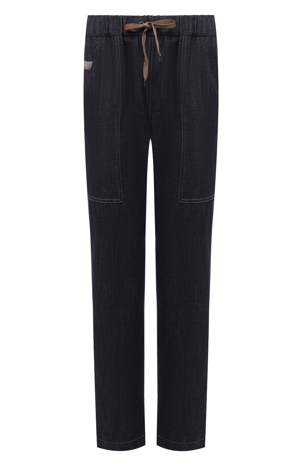 Джинсы BRUNELLO CUCINELLI темно-синего цвета по цене 99750 руб., арт. M0F28P5713, фото 1 Джинсы BRUNELLO CUCINELLI, арт. M0F28P5713, фото 1