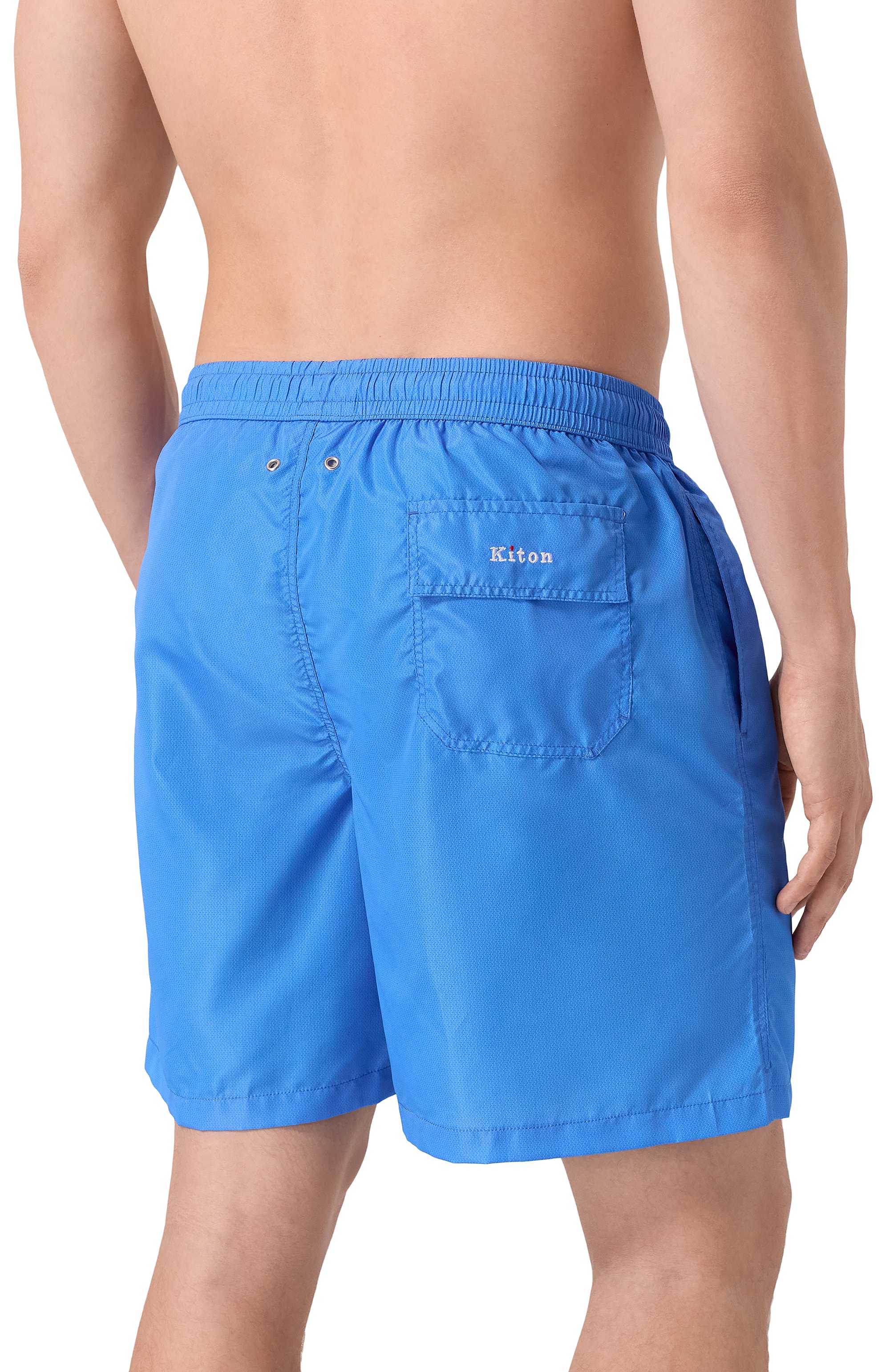 Плавки-шорты KITON голубого цвета по цене 43850 руб., арт. UC0M5CK0750F48, фото 3 Плавки-шорты KITON, арт. UC0M5CK0750F48, фото 3