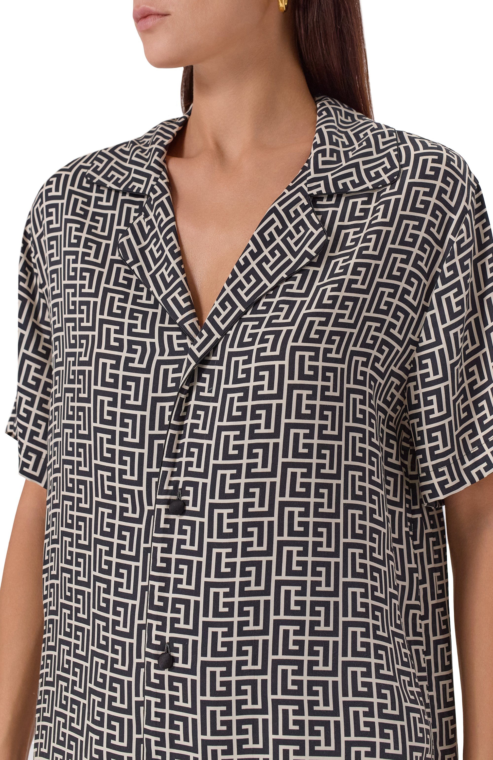 Рубашка из вискозы BALMAIN, арт. CH0HN065/VE93, фото 5