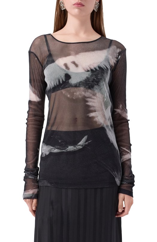 Топ Ann Demeulemeester B0011488/FA657 Чёрно-белый  B0011488/FA657 Фото 3