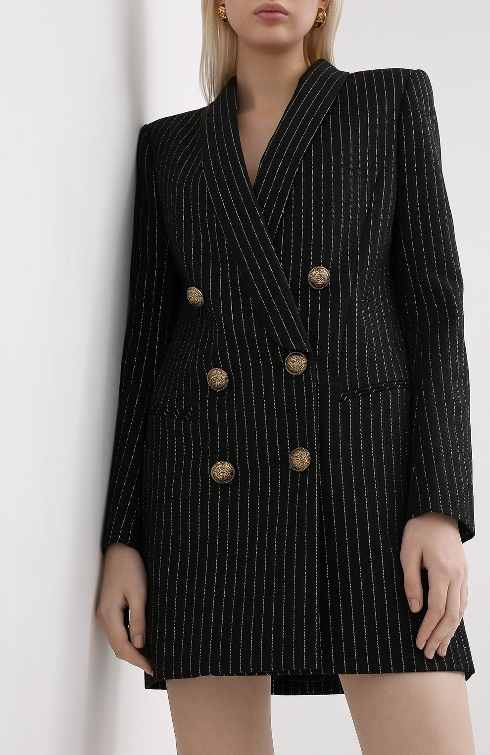 Шерстяное платье BALMAIN, арт. UF16320/W079, фото 3