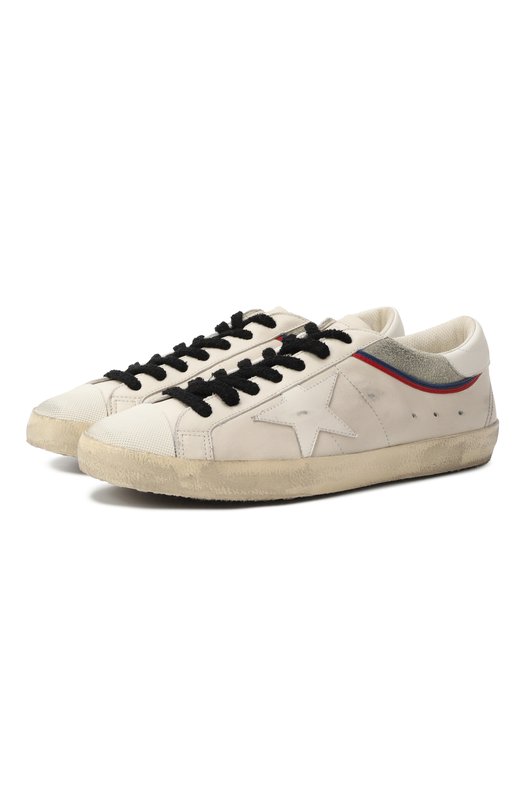 Кожаные кеды Super Star Golden Goose Deluxe Brand GMF00841.F006866 Белый GMF00841.F006866