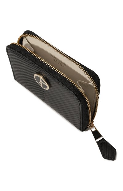 Кожаный кошелек для монет GIORGIO ARMANI черного цвета по цене 54800 руб., арт. Y1H263/YSU4X, фото 3 Кожаный кошелек для монет GIORGIO ARMANI, арт. Y1H263/YSU4X, фото 3