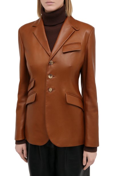 Кожаный жакет RALPH LAUREN, арт. 290815804, фото 3