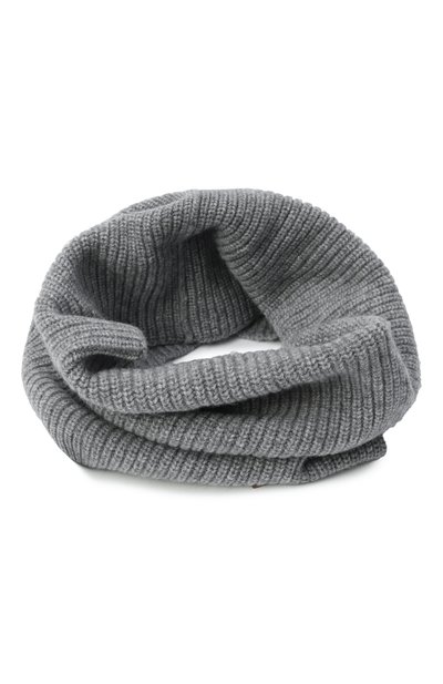 Мужской кашемировый шарф-снуд ZEGNA, арт. NEK/UEAT12A8