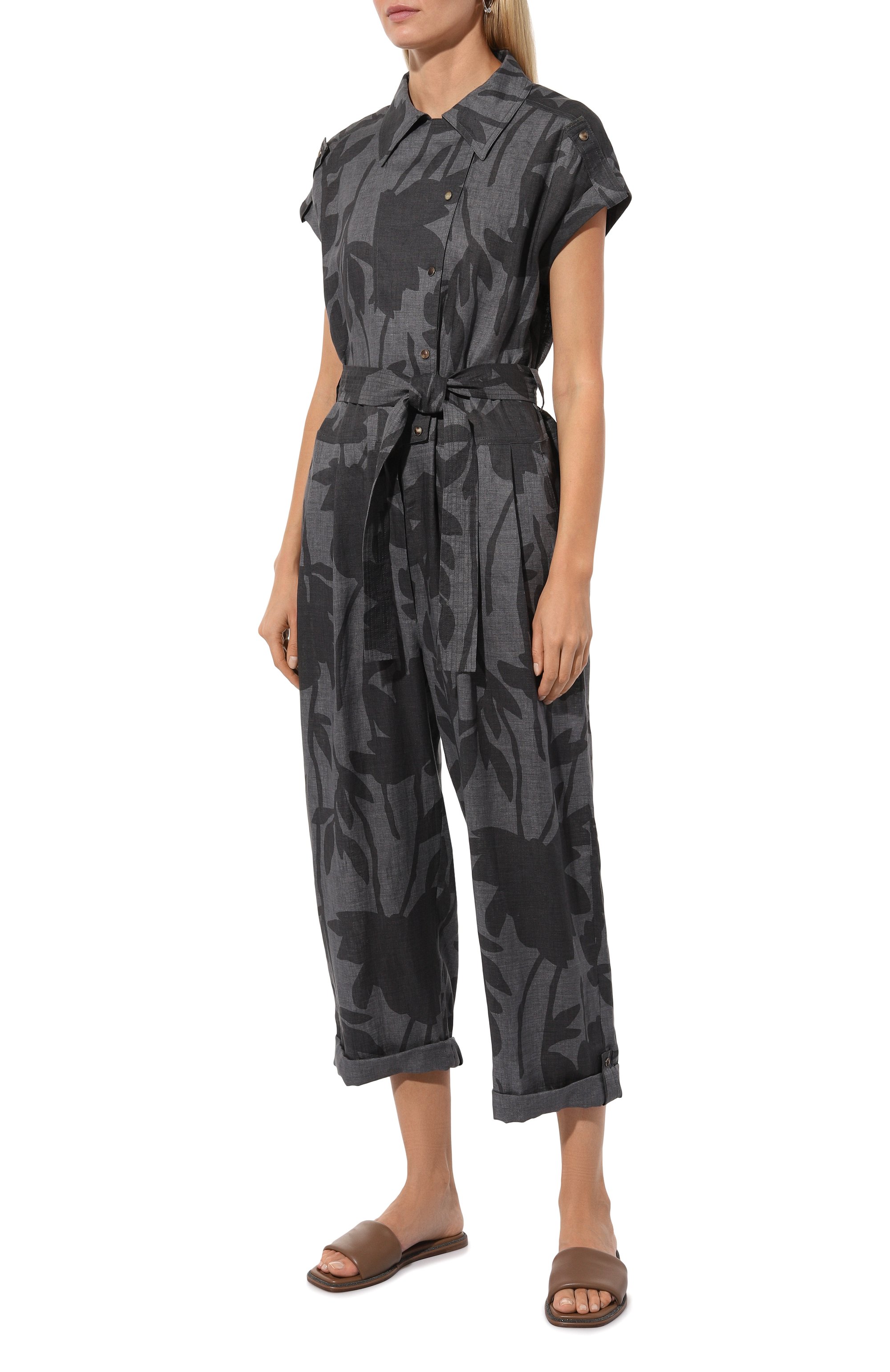 Льняной комбинезон BRUNELLO CUCINELLI, арт. MB650BF289, фото 3