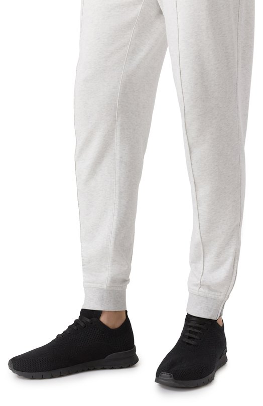Текстильные кроссовки Kiton USSFITBN0084740 Чёрный  USSFITBN0084740 Фото 3