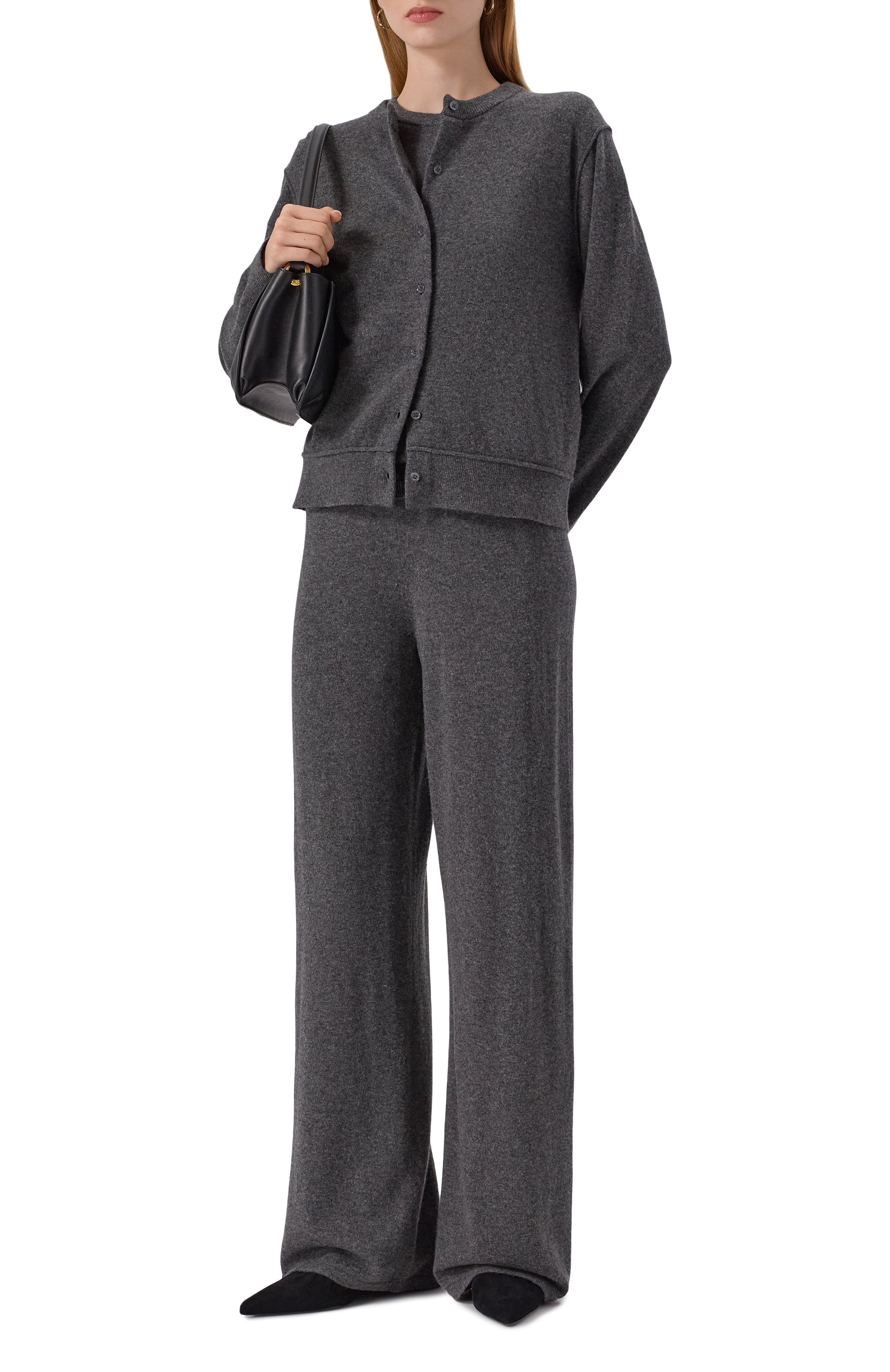 Кашемировые брюки 12 STOREEZ серого цвета по цене 32000 руб., арт. 134652, фото 2 Кашемировые брюки 12 STOREEZ, арт. 134652, фото 2