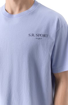Хлопковая футболка SPORTY AND RICH, арт. T0043612201BL59, фото 5