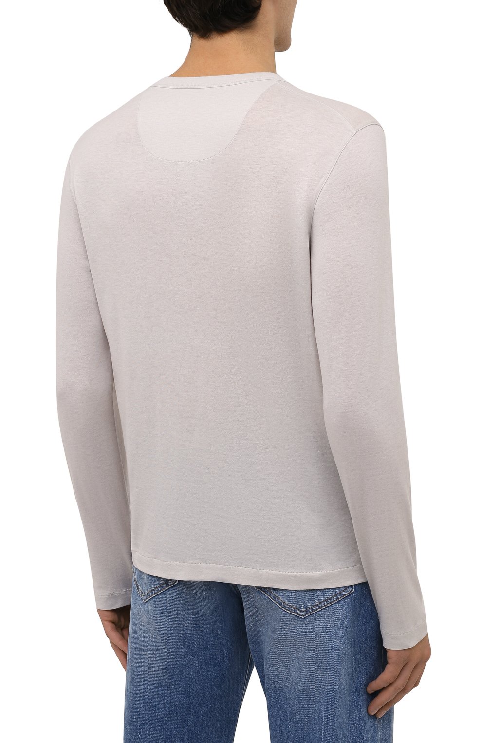 Лонгслив-хенли из хлопка и кашемира ZEGNA, арт. UY387/716, фото 4