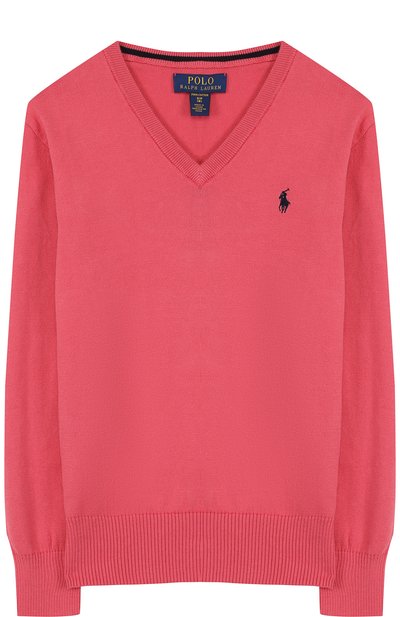 Хлопковый пуловер с v-образным вырезом POLO RALPH LAUREN, арт. 323690749/323668295, фото 1