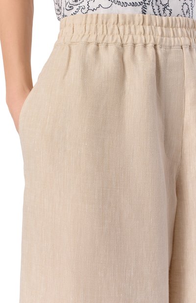 Льняные брюки WEEKEND MAX MARA, арт. WKDFELIN0, фото 5