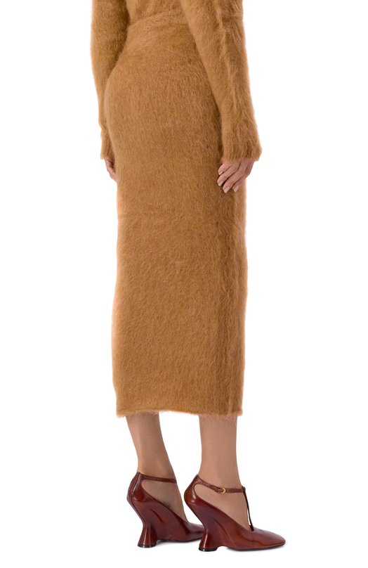 Шерстяная юбка Giuseppe di Morabito 05FW2KND375 05444 Бежевый  05FW2KND375 05444 Фото 4