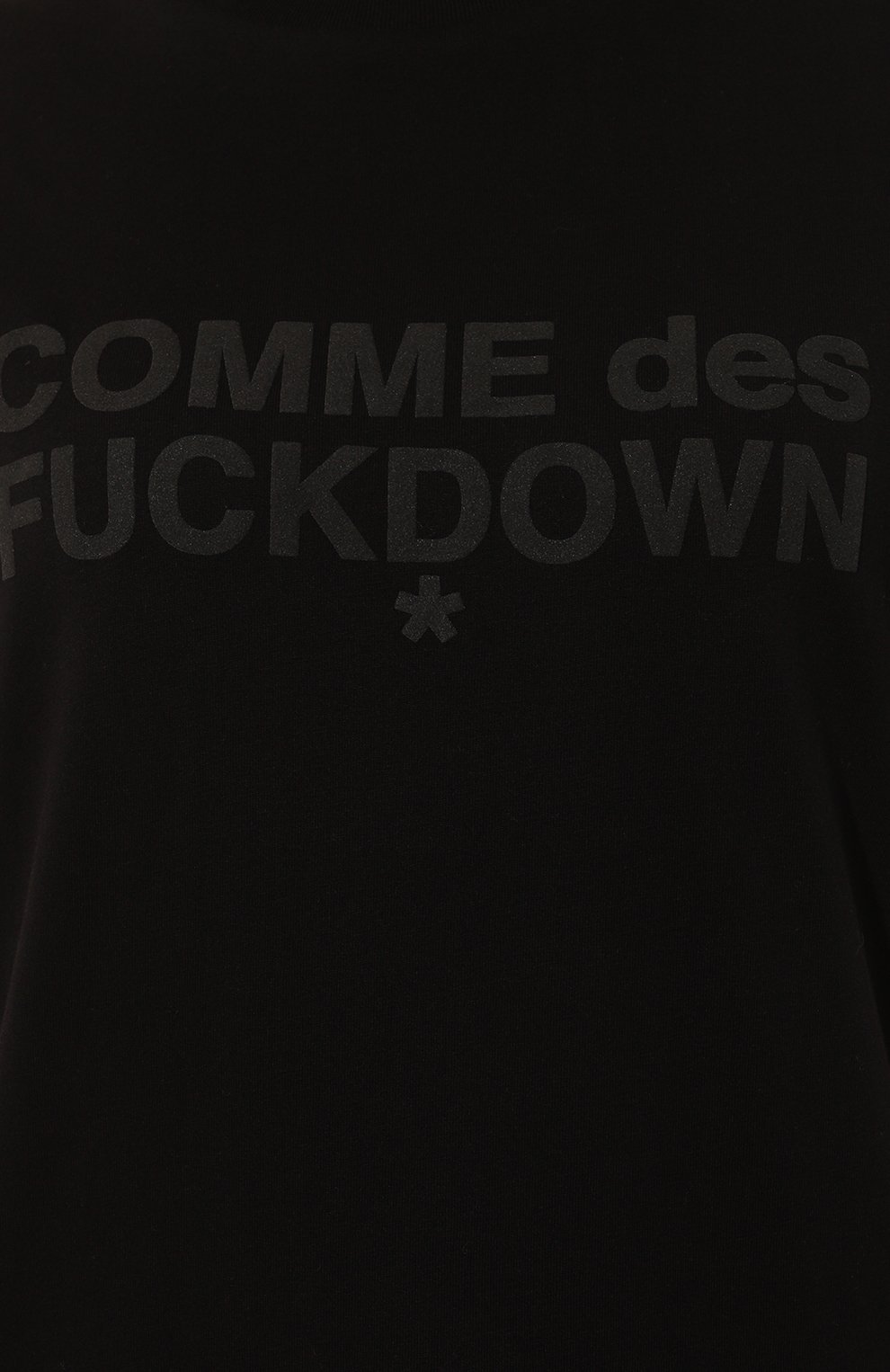 Хлопковая футболка COMME DES FUCKDOWN черного цвета по цене 5595 руб., арт. CFABW01021, фото 5 Хлопковая футболка COMME DES FUCKDOWN, арт. CFABW01021, фото 5