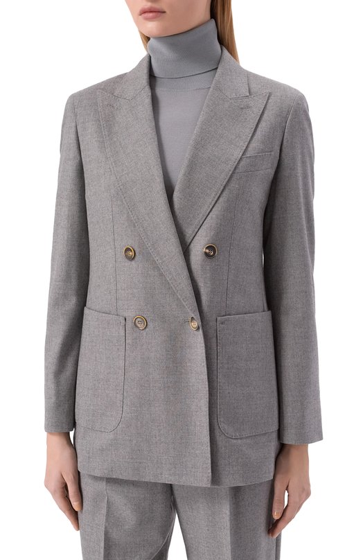 Кашемировый жакет Max Mara HARALD Серый  HARALD Фото 3