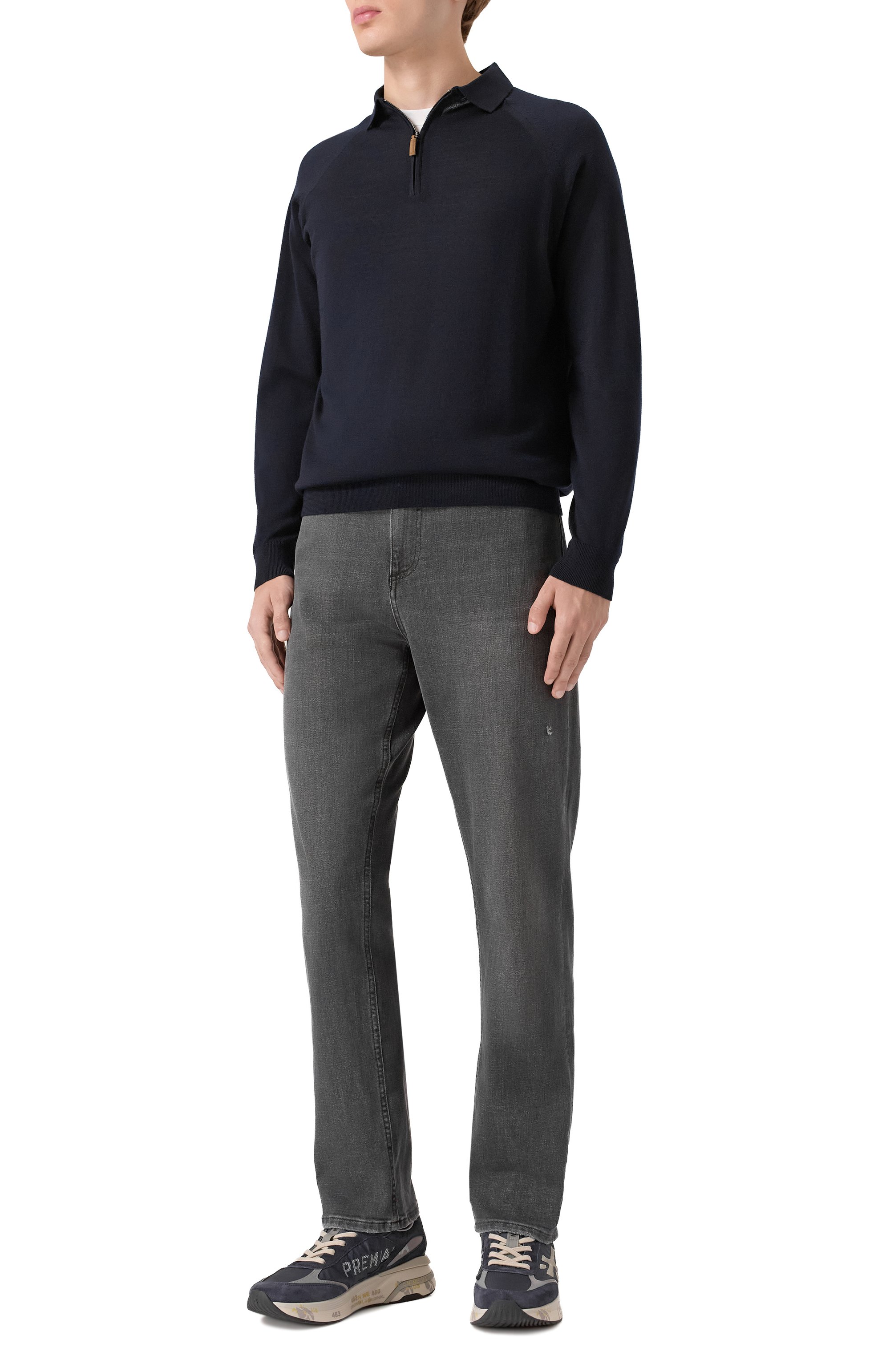 Поло из шерсти и кашемира PAUL&SHARK, арт. 15311151/3XL, фото 2