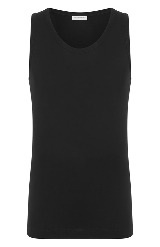 Хлопковая майка Dries Van Noten 251-021105-1600 Чёрный 251-021105-1600