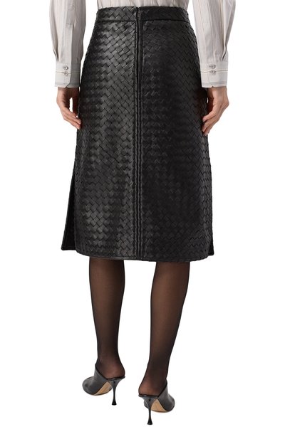 Кожаная юбка BOTTEGA VENETA, арт. 826521/V2JG0, фото 4