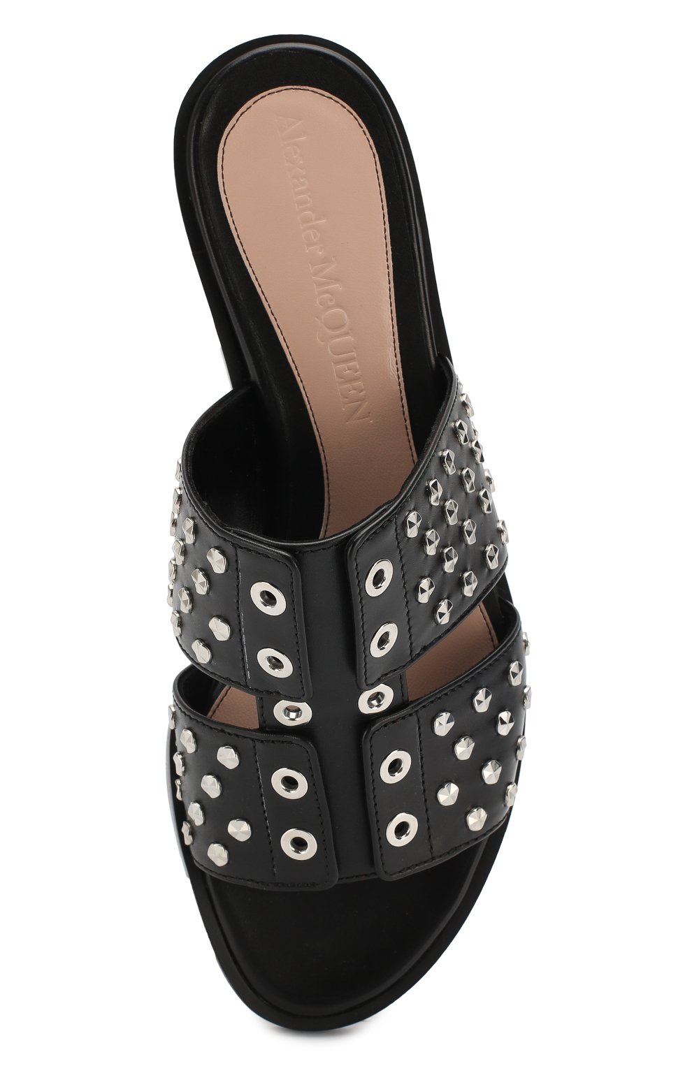 Кожаные шлепанцы ALEXANDER MCQUEEN, арт. 571691/WHMUJ, фото 5