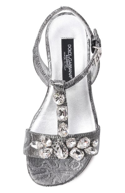 Текстильные босоножки DOLCE & GABBANA, арт. D11370/AS203, фото 4