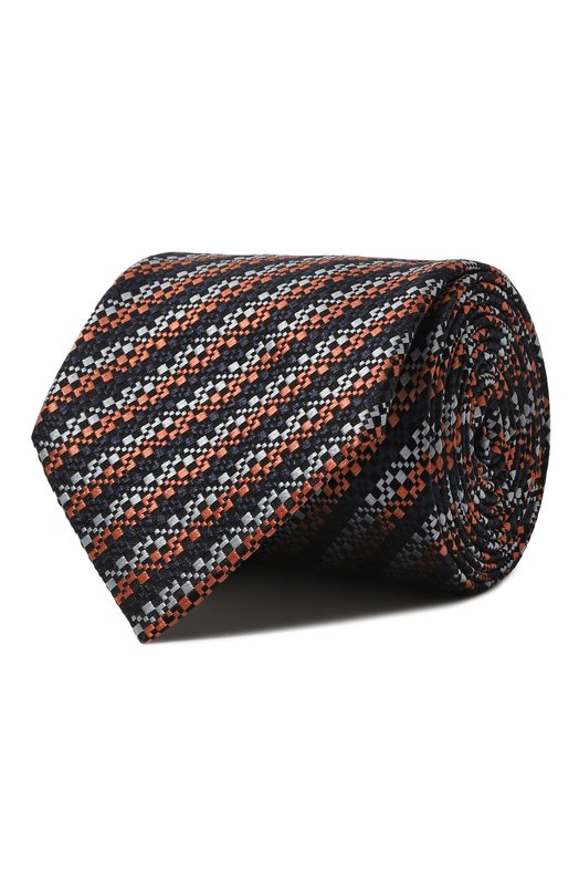 Шелковый галстук Zegna Z5D84TA5/1P8814 Оранжевый Z5D84TA5/1P8814