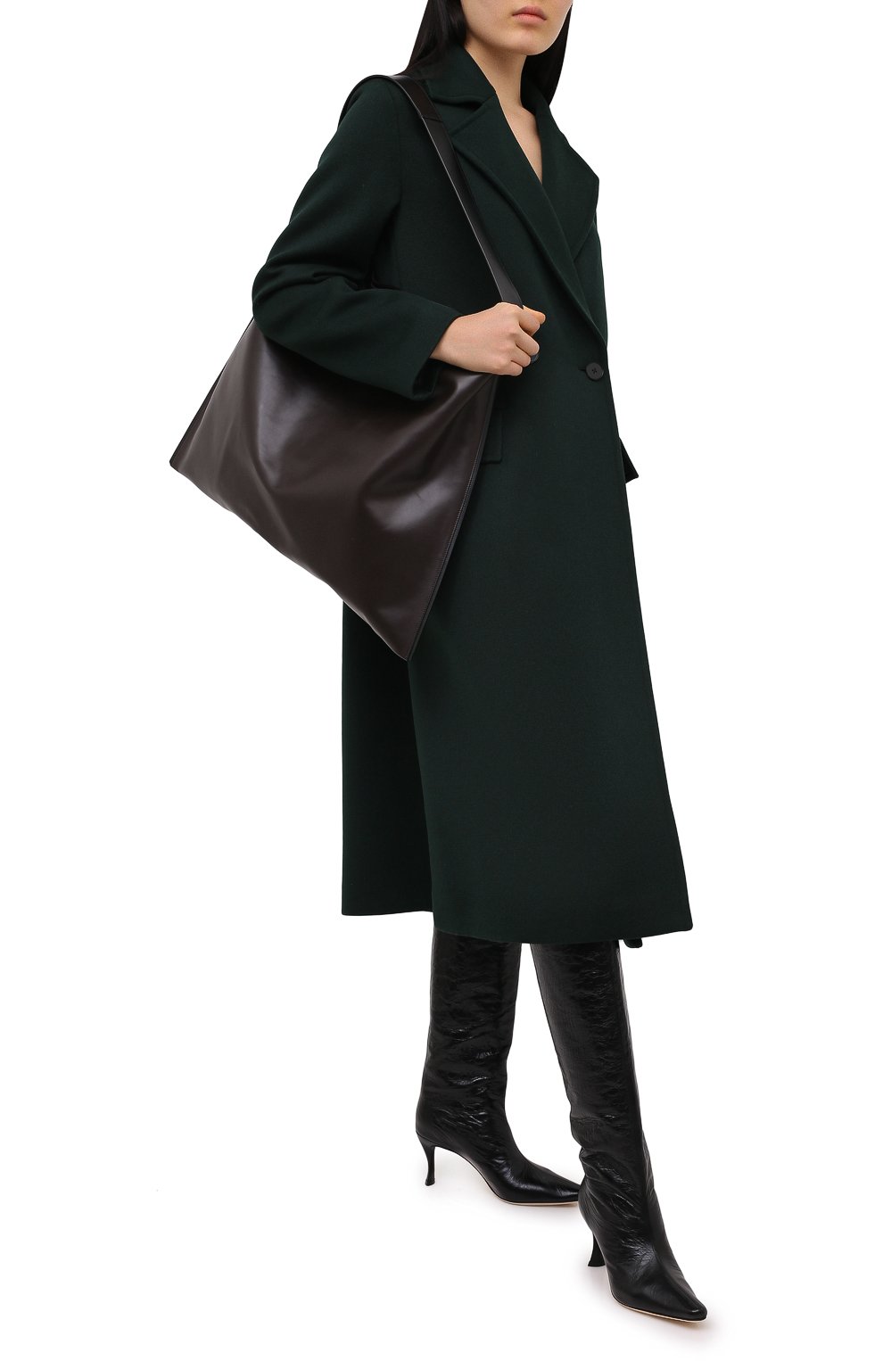 Кожаные сапоги stevie 42 BY FAR, арт. 20PFSVIDBLCRE, фото 2