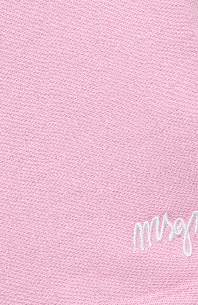 Хлопковые шорты MSGM KIDS, арт. MS028776, фото 3
