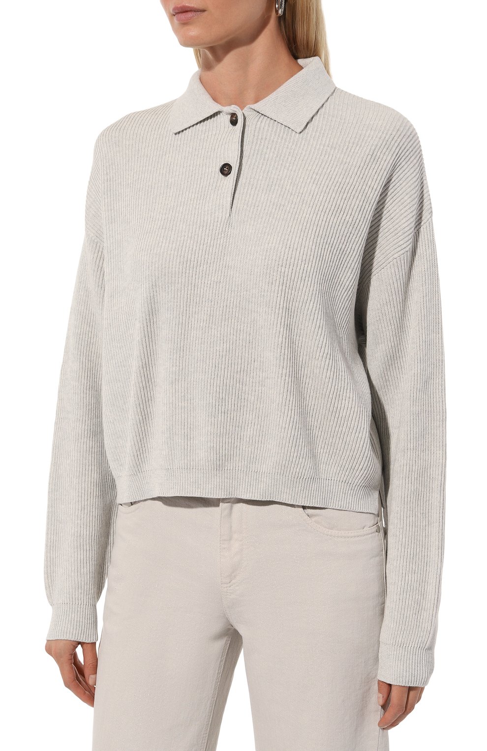 Хлопковое поло BRUNELLO CUCINELLI, арт. M19194705P, фото 3