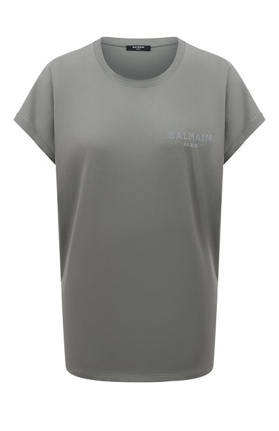 Женская хлопковая футболка BALMAIN, арт. VF0EF010/B013
