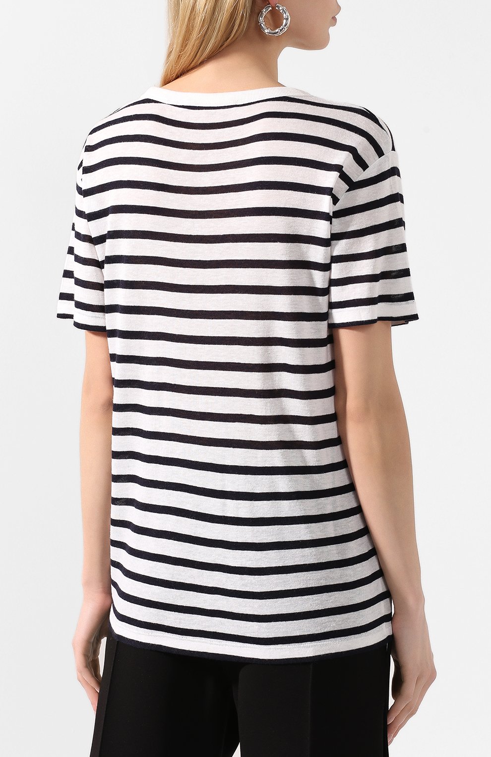 Футболка из смеси вискозы и льна ALEXANDERWANG.T, арт. 4C991020A3, фото 4