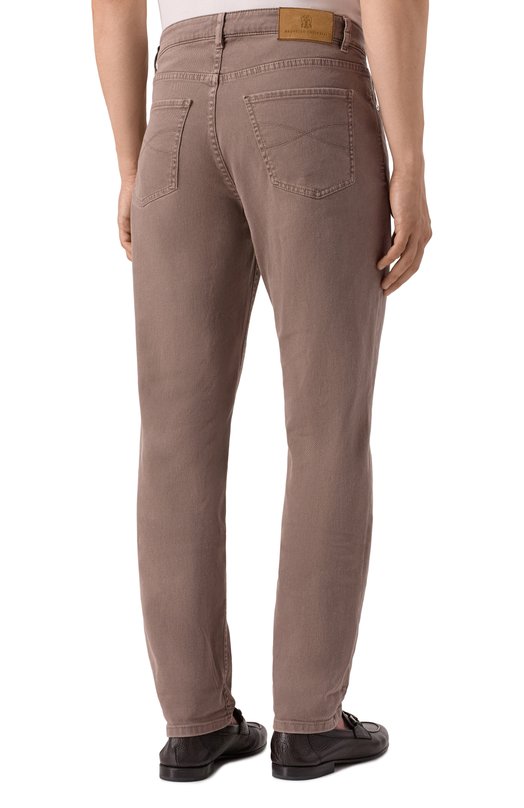 Джинсы Traditional Fit Brunello Cucinelli M277UD3210 Коричневый  M277UD3210 Фото 4