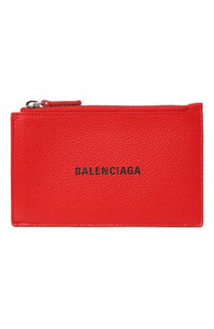 Мужской кожаный футляр для кредитных карт BALENCIAGA красного цвета, арт. 640535/1IZI3 | Фото 1 (Материал: Натуральная кожа; Материал сплава: Проставлено; Нос: Не проставлено)