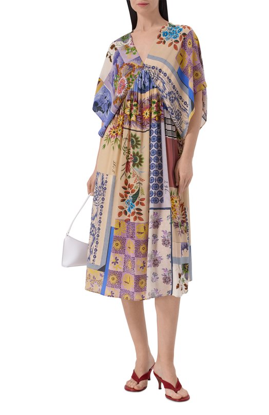 Шелковое платье Weekend Max Mara WKDN0ME Разноцветный  WKDN0ME Фото 2