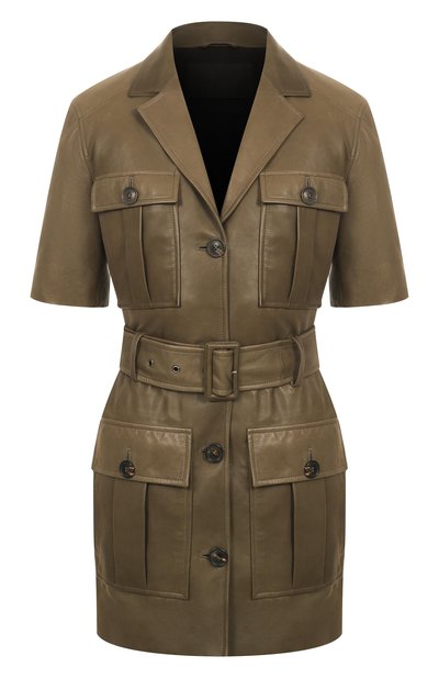 Кожаный жакет MVST хаки цвета по цене 552000 руб., арт. 34406/46-52, фото 1 Кожаный жакет MVST, арт. 34406/46-52, фото 1