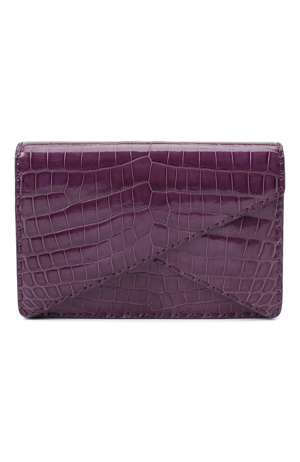 Клатч из кожи крокодила BOTTEGA VENETA, арт. 115776/VI0GJ/CNIL, фото 1