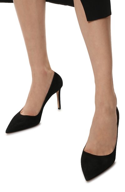 Замшевые туфли на шпильке PRADA, арт. 1I834I-8-F0002-85, фото 3