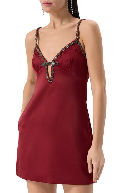 Платье с отделкой стразами SELF-PORTRAIT, арт. RS25002S, фото 3