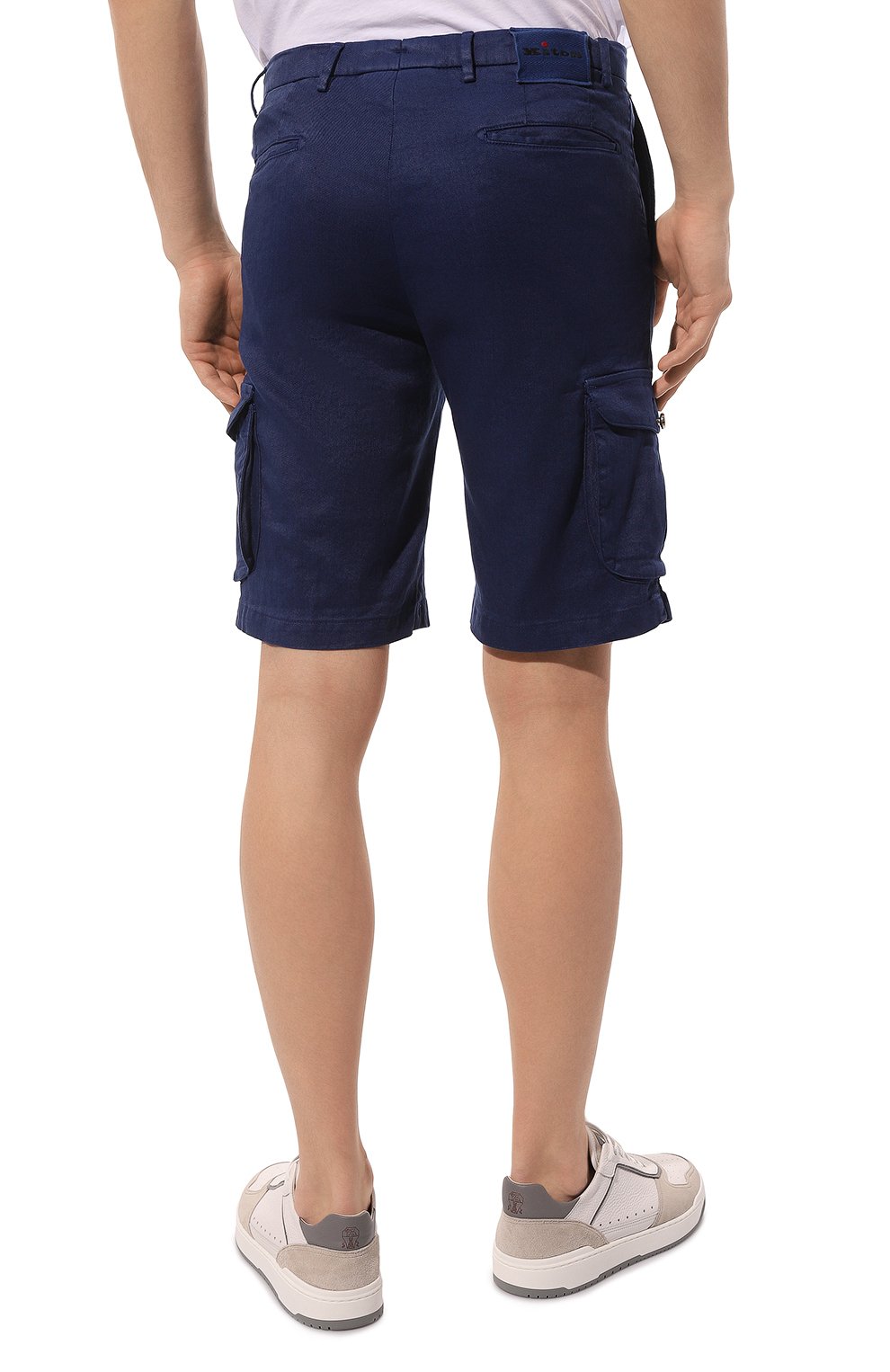 Шорты изо льна и хлопка KITON, арт. UFPPBJ0733B, фото 4