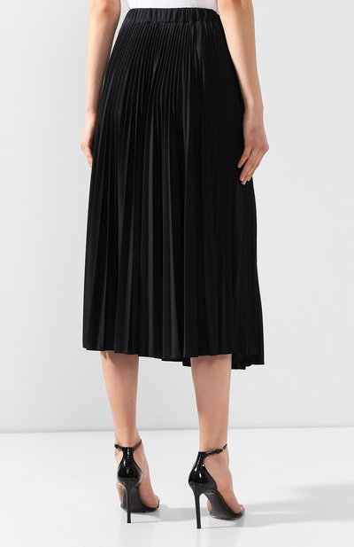 Плиссированная юбка VALENTINO черного цвета по цене 133500 руб., арт. SB3MD00Y4TJ, фото 4 Плиссированная юбка VALENTINO, арт. SB3MD00Y4TJ, фото 4