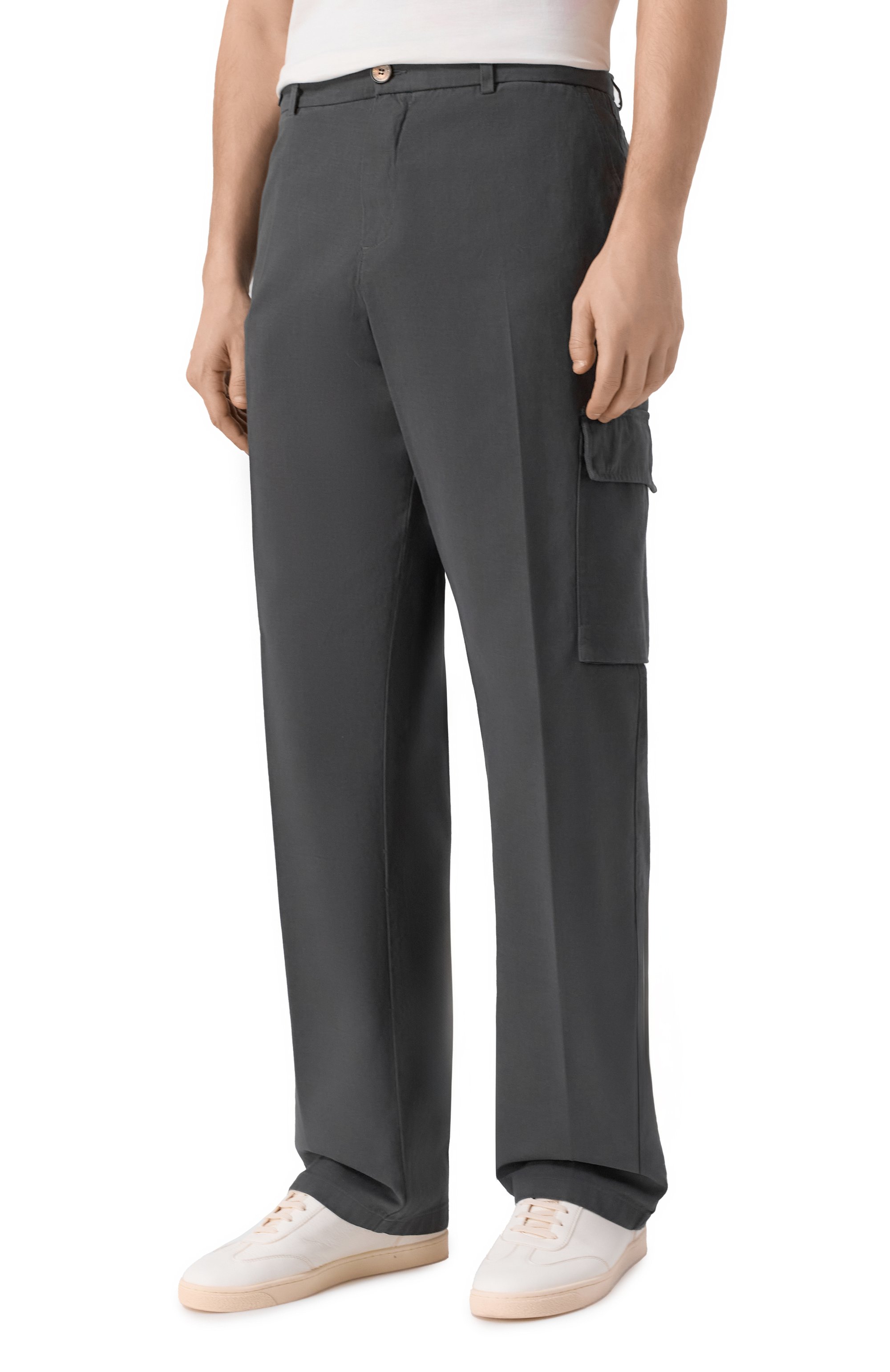 Брюки-карго из хлопка и кашеми�ра PAUL&SHARK, арт. 15314064, фото 3