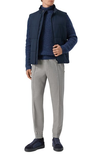 Джоггеры из шерсти и кашемира CORNELIANI, арт. 264529-2618535, фото 2