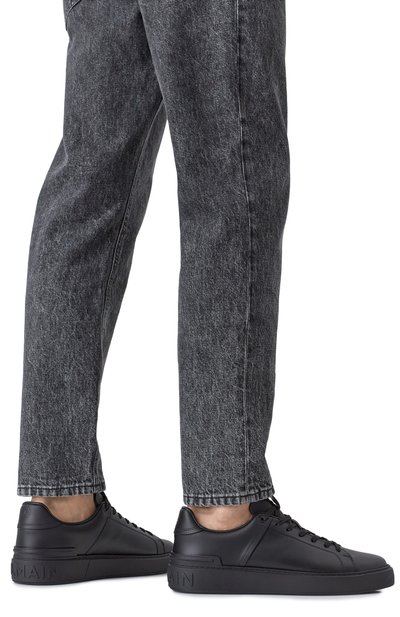 Кожаные кеды b-court BALMAIN, арт. DM1VI288/LVTR, фото 3