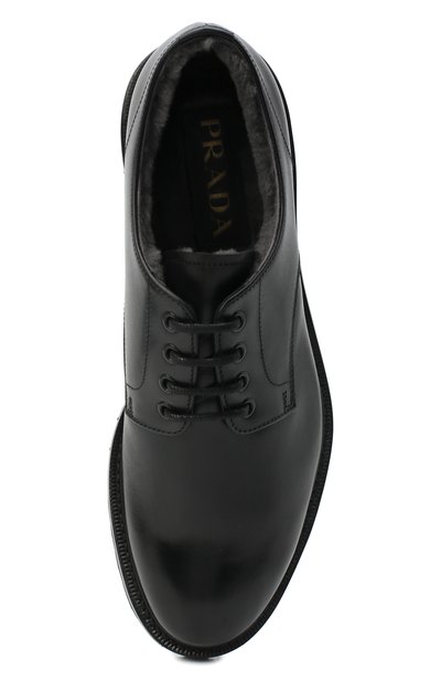 Кожаные дерби PRADA, арт. 2EF053-3F98-F0632-A000, фото 5